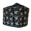 Zohaib Ashrafi Black-White leave Design Cap